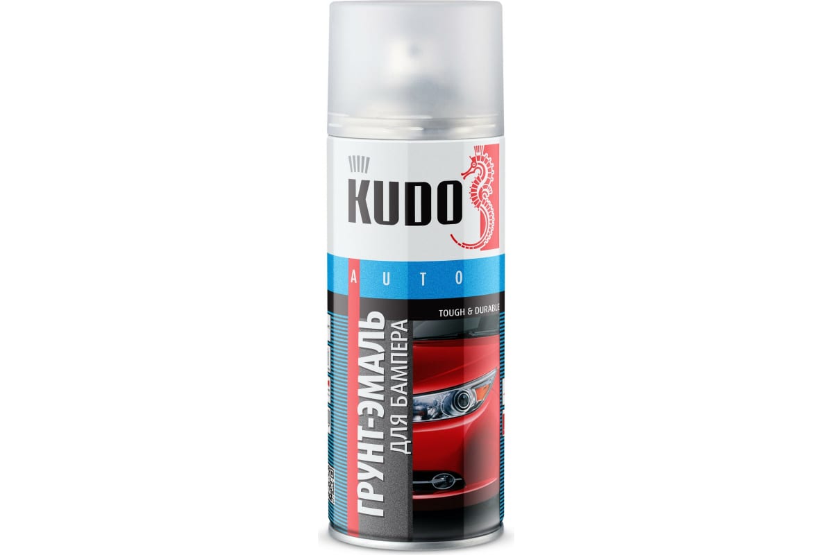 KUDO-6201 Грунт эмаль для бампера серая 520мл