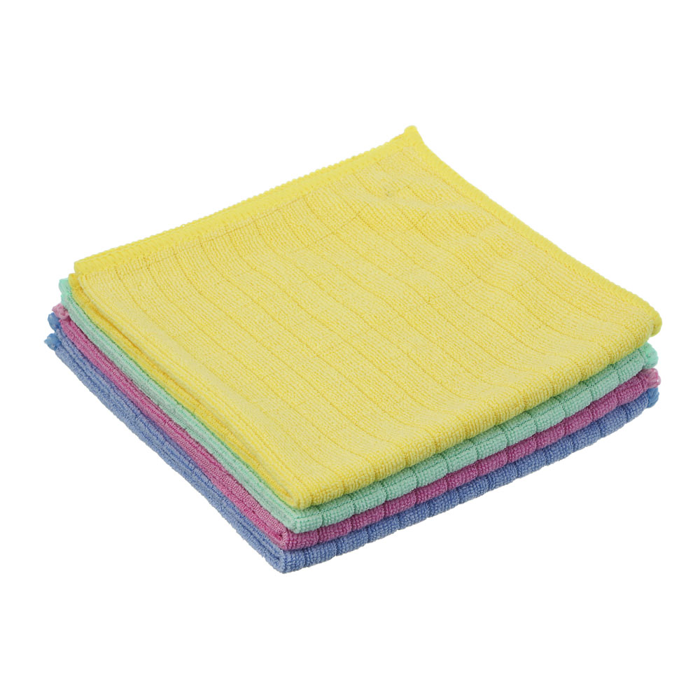 Салфетка VETTA микрофибра в клетку 30*30 4цвета