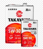 TAKAYAMA 5W30 жб Adaptec ILSAC АКЦИЯ!4л+1л GF-6 SP синтетическое моторное масло