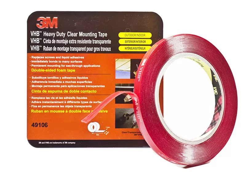 Скотч 3М двусторонний "Прозрачный" 6мм*3м